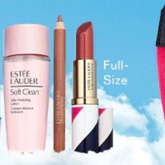 Estee Lauder New Double Wear Lip Pencil & Pure Color Envy Lipstick & Soft Clean - Picture 1 of 2